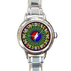 Grateful Dead Round Italian Charm Watch by Sapixe