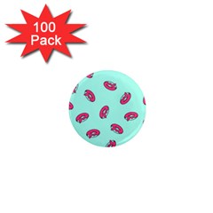 Donuts Pattern Food Colourful 1  Mini Magnets (100 Pack)  by Vaneshart