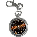 Abstract Background Particles Wave Key Chain Watches Front