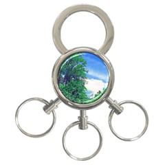 Drawing Of A Summer Day 3-ring Key Chain by Fractalsandkaleidoscopes