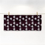 White Rose In Maroon Hand Towel Front