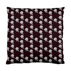 White Rose In Maroon Standard Cushion Case (one Side) by snowwhitegirl