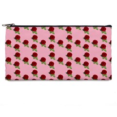 Rose In Pink Pencil Cases by snowwhitegirl