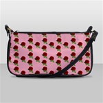 Rose In Pink Shoulder Clutch Bag Front