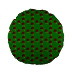 Rose In Green Standard 15  Premium Flano Round Cushions Front