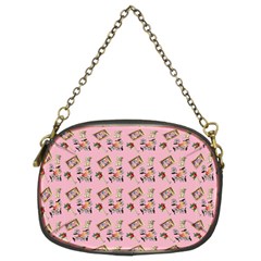 Robin Art Pink Pattern Chain Purse (two Sides) by snowwhitegirl