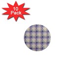 Doily Only Pattern Blue 1  Mini Magnet (10 pack)  Front