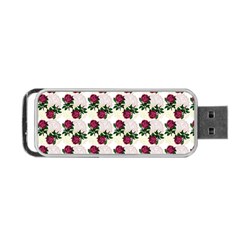 Doily Rose Pattern White Portable Usb Flash (two Sides) by snowwhitegirl