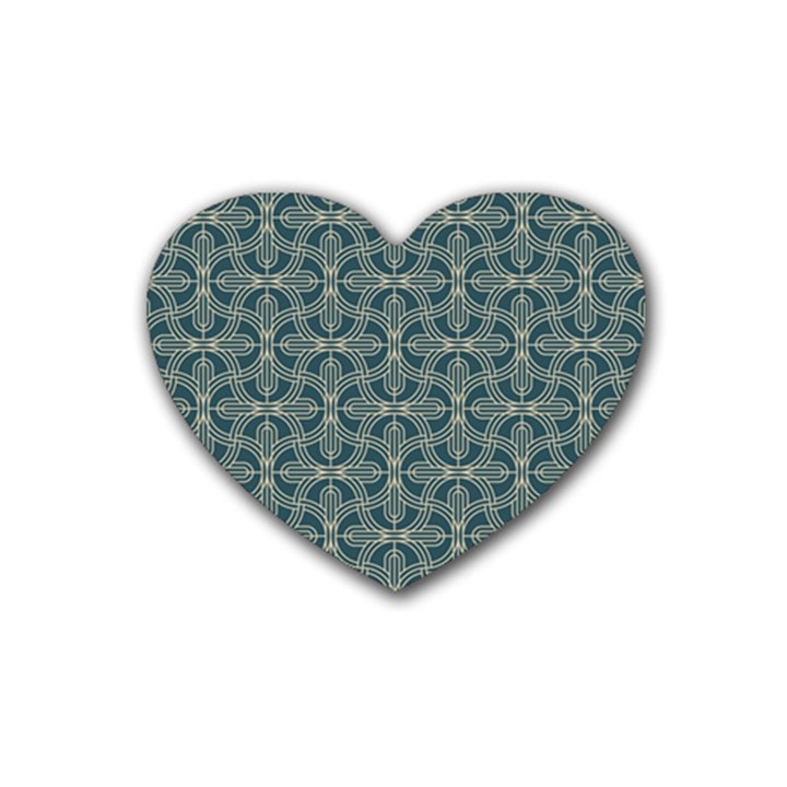 Pattern1 Rubber Coaster (Heart) 