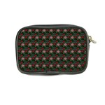 Dark Floral Butterfly Teal Bats Lip Green Small Coin Purse Back