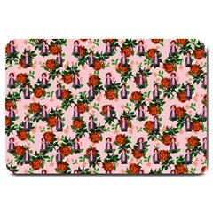 Fiola Pattern Pink Large Doormat  by snowwhitegirl