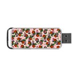 Fiola Pattern Pink Portable USB Flash (Two Sides) Front