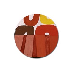 Sophie Taeuber Arp, Composition À Motifs D arceaux Ou Composition Horizontale Verticale Magnet 3  (round) by Sobalvarro