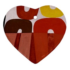 Sophie Taeuber Arp, Composition À Motifs D arceaux Ou Composition Horizontale Verticale Heart Ornament (two Sides) by Sobalvarro