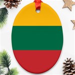 Lithuania Flag Ornament (Oval) Front