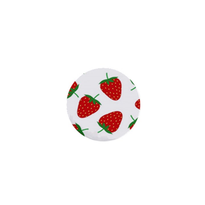 Seamless Pattern Fresh Strawberry 1  Mini Magnets