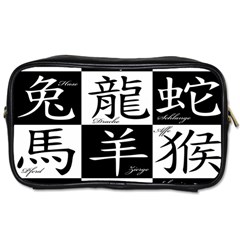 Chinese Signs Of The Zodiac Toiletries Bag (two Sides) by Wegoenart