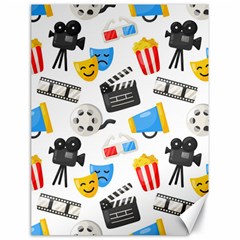 Cinema Icons Pattern Seamless Signs Symbols Collection Icon Canvas 18  X 24  by Nexatart