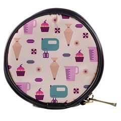 Seamless Bakery Vector Pattern Mini Makeup Bag by Nexatart