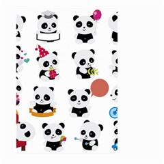 Playing Pandas Cartoons Large Garden Flag (two Sides) by Vaneshart