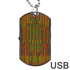 Colors From The Sea Decorative Dog Tag Usb Flash (two Sides) by pepitasart