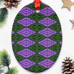 Digital Grapes Ornament (oval) by Sparkle