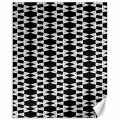 Black And White Triangles Canvas 16  X 20  by Sparkle