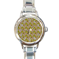 Hawaii Ghost Beige Round Italian Charm Watch by snowwhitegirl