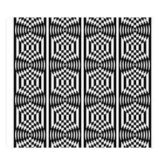 Optical Illusion Double Sided Flano Blanket (small)  by Sparkle