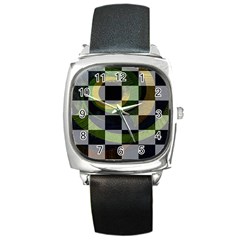 Glowleafs Square Metal Watch by Sparkle