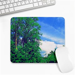 The Deep Blue Sky Large Mousepads by Fractalsandkaleidoscopes