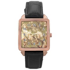 Sakura Flowers, Imperial Palace Park, Tokyo, Japan Rose Gold Leather Watch  by dflcprintsclothing