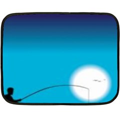 Fishing Double Sided Fleece Blanket (mini)  by Sparkle