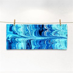 Blue Waves Hand Towel by Sparkle