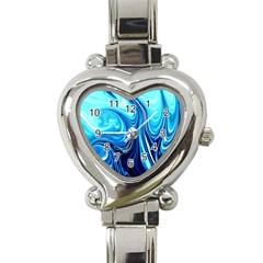 Sunami Waves Heart Italian Charm Watch by Sparkle