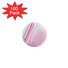 Modern Pink 1  Mini Magnets (100 Pack)  by Sparkle