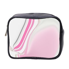 Modern Pink Mini Toiletries Bag (two Sides) by Sparkle