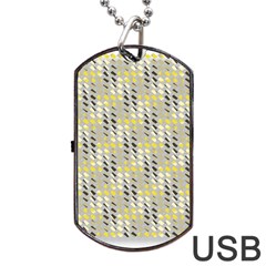 Color Tiles Dog Tag Usb Flash (two Sides) by Sparkle