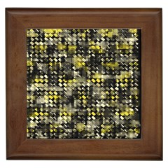 Bricks Cubes Framed Tile by Sparkle