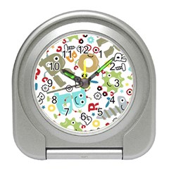 Seamless Pattern Vector With Funny Robots Cartoon Travel Alarm Clock by Vaneshart