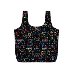 Seamless Pattern With Love Symbols Full Print Recycle Bag (s) by Vaneshart