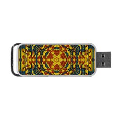 Yuppie And Hippie Art With Some Bohemian Style In Portable Usb Flash (two Sides) by pepitasart