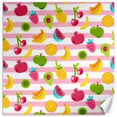 Tropical Fruits Berries Seamless Pattern Canvas 12  X 12  by Vaneshart