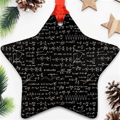 Math Equations Formulas Pattern Ornament (star) by Vaneshart