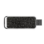 Math Equations Formulas Pattern Portable USB Flash (Two Sides) Front