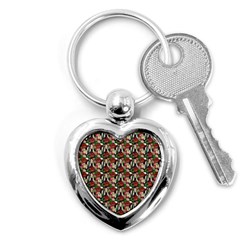 Swimmer 20s Teal Key Chain (heart) by snowwhitegirl