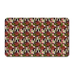 Swimmer 20s Brown Magnet (rectangular) by snowwhitegirl