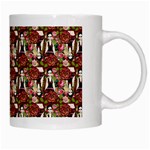 Swimmer 20s Burgundy White Mugs Right