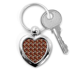 Swimmer 20s Burgundy Key Chain (heart) by snowwhitegirl