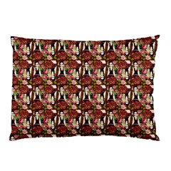 Swimmer 20s Burgundy Pillow Case (two Sides) by snowwhitegirl